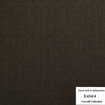 E434/4 Vercelli CVM - Vải Suit 95% Wool - Nâu Trơn